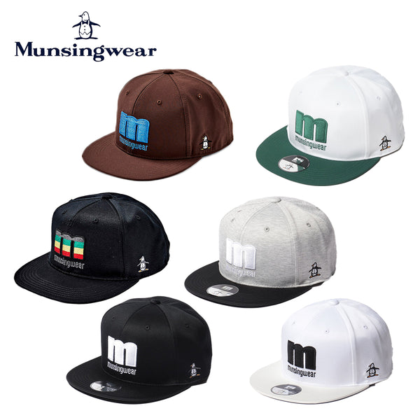 ゴルフ - ヘッドウェア Munsingwear（マンシングウェア）製品。Munsingwear ENVOY 平ツバキャップ 23FW MEBSJC00