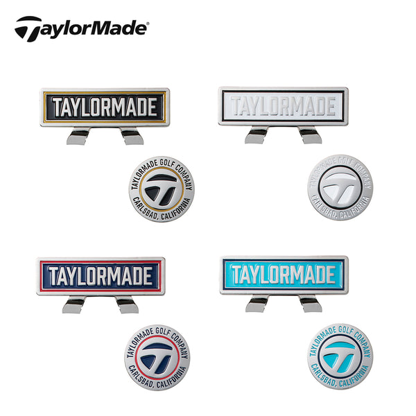 新着商品 TaylorMade（テーラーメイド）製品。TaylorMade メタルTエンブレム キャップボールマーカー 23FW TL217