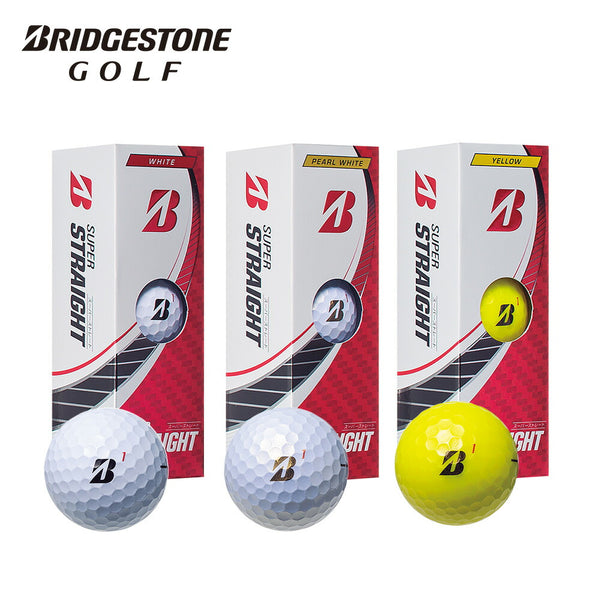 ゴルフボール BRIDGESTONE（ブリヂストン）製品。BRIDGESTONE ブリヂストン ゴルフボール SUPER STRAIGHT スーパーストレート 2023年モデル 1スリーブ 3球入り 日本正規品 T3WX T3GX T3YX ホワイト パールホワイト イエロー ボール