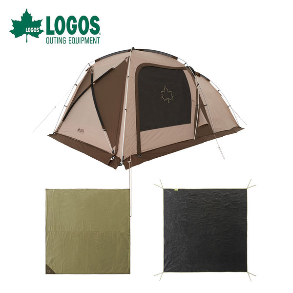 アウトドア - テント&タープ LOGOS（ロゴス）製品。LOGOS ロゴス アウトドア テント マット シート セット Tradcanvas PANELドゥーブルXLセット 71208003 おすすめ キャンプ BBQ お得