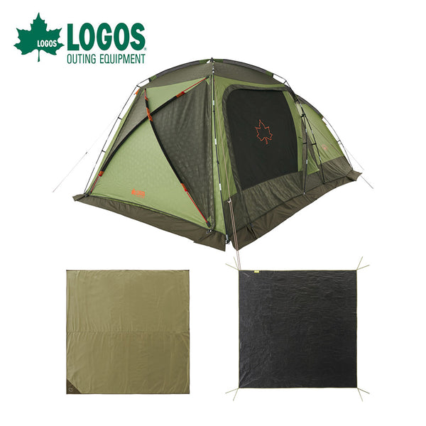 アウトドア - テント&タープ LOGOS（ロゴス）製品。LOGOS ロゴス アウトドア テント マット シート セット 2ルームテント マッドスカート装備 収納バッグ付き キャンプ お得 おすすめ neos PANELスクリーンドゥーブル XL 71208007 71809742