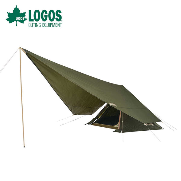 アウトドア - テント&タープ LOGOS（ロゴス）製品。【FW限定商品】LOGOS ロゴス アウトドア テント タープ マット セット ツーリングTepee タープセット 2023LIMITED 71208013 難燃加工 UV-CUT キャンプ BBQ