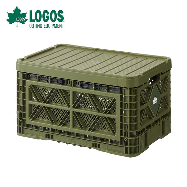 アウトドア - キャリーカート・ボックス LOGOS（ロゴス）製品。たためるストロングコンテナ・L （蓋付）