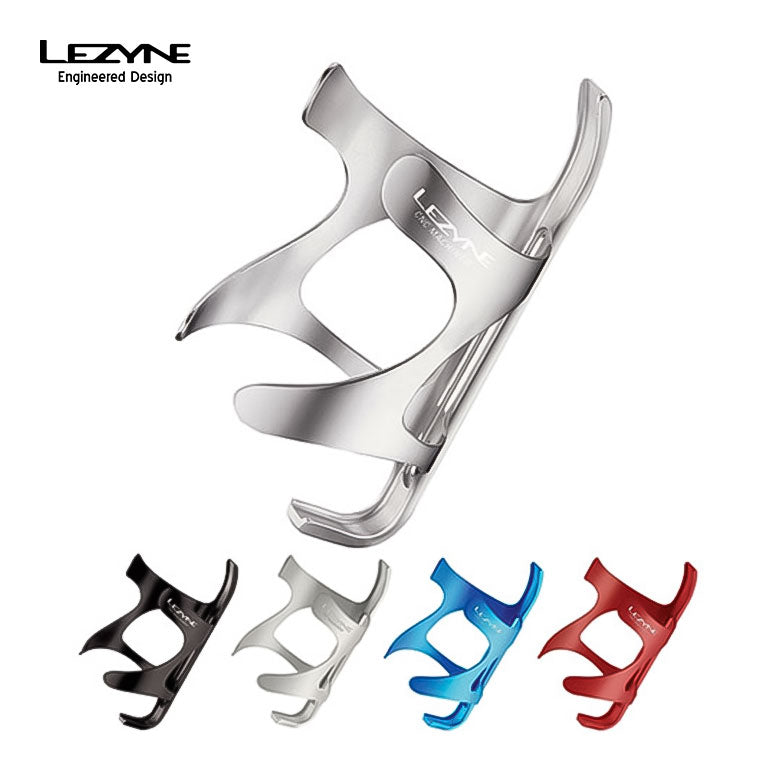 ベストスポーツ LEZYNE（レザイン）製品。LEZYNE レザイン 自転車 ボトルケージ CNC CAGE AL CNC加工 アルミ 水分補給 ウォーターボトル ブラック シルバー レッド ブルー