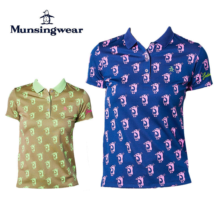 ベストスポーツ Munsingwear（マンシングウェア）製品。Munsingwear レダニアコラボ ジャガード半袖シャツ 21SS MGWRJA16