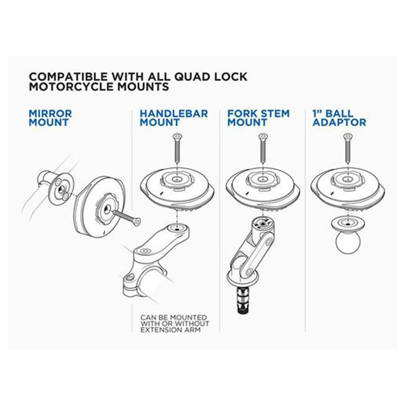 ベストスポーツ Quad Lock（クアッドロック）製品。Quad Lock Motorcycle Weatherproof Wireless Charging Head V3 QLA-MOT-WCH-3