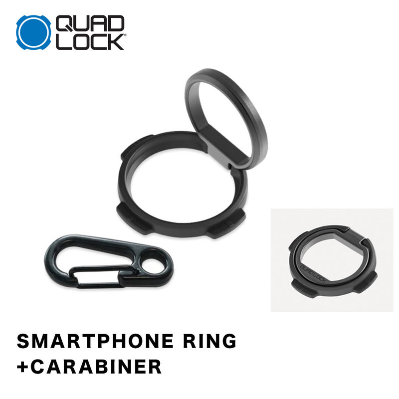 ベストスポーツ Quad Lock（クアッドロック）製品。Quad Lock Smart Phone Ring + Carabiner